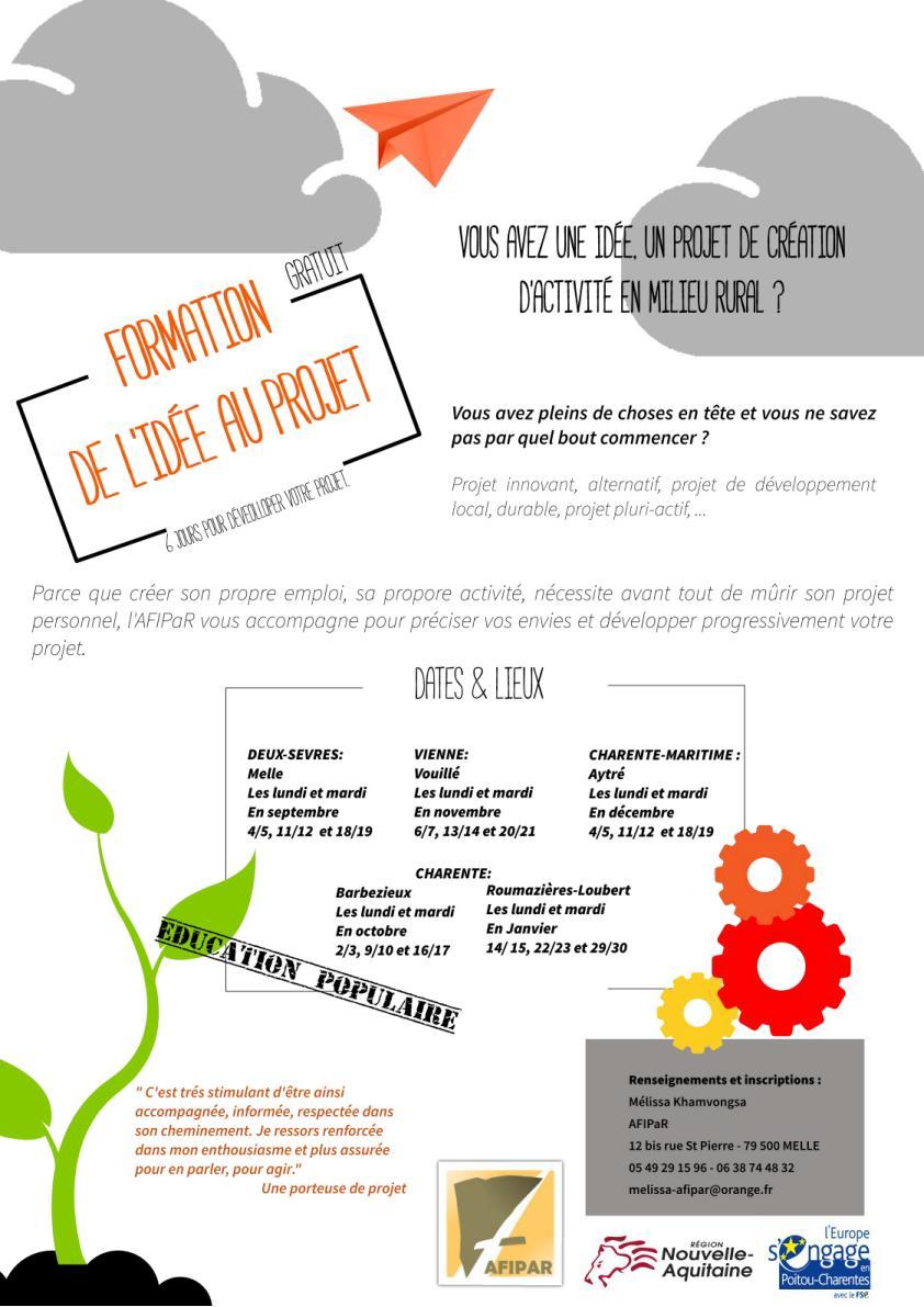 Formationaffiche delideeauprojet sept2017 01