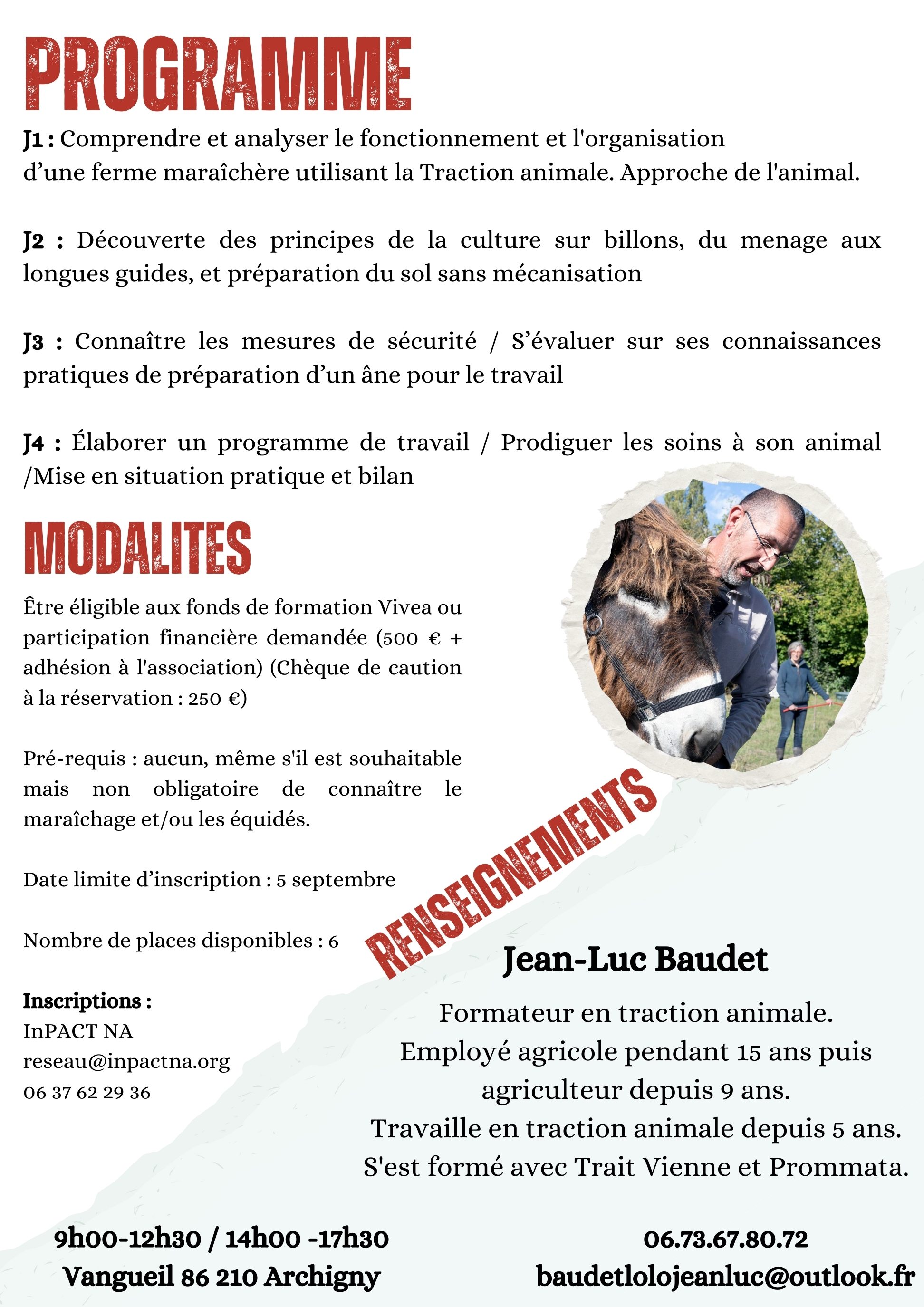 Formation traction asine 2