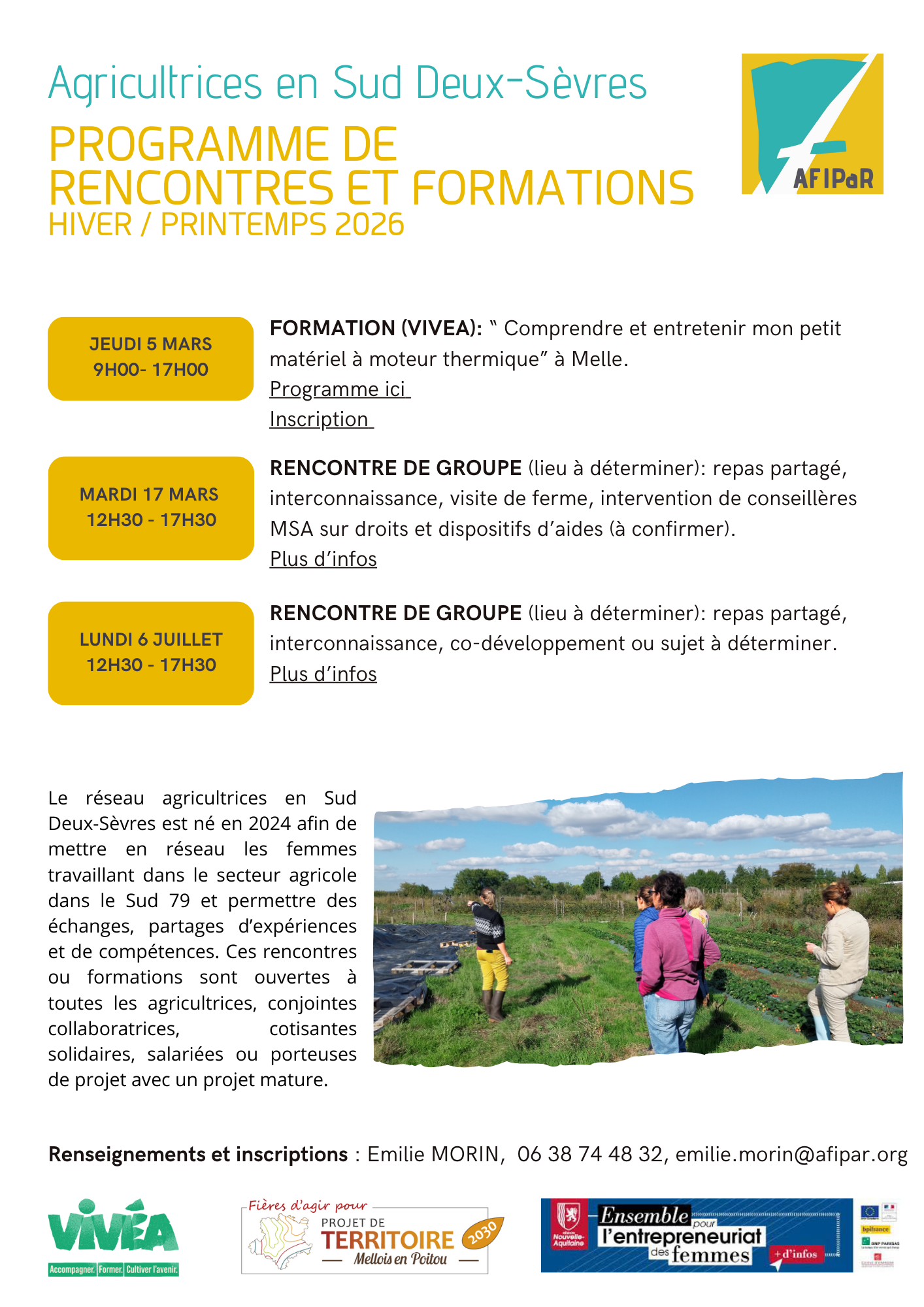 PROGRAMME 1er SEMESTRE 20261