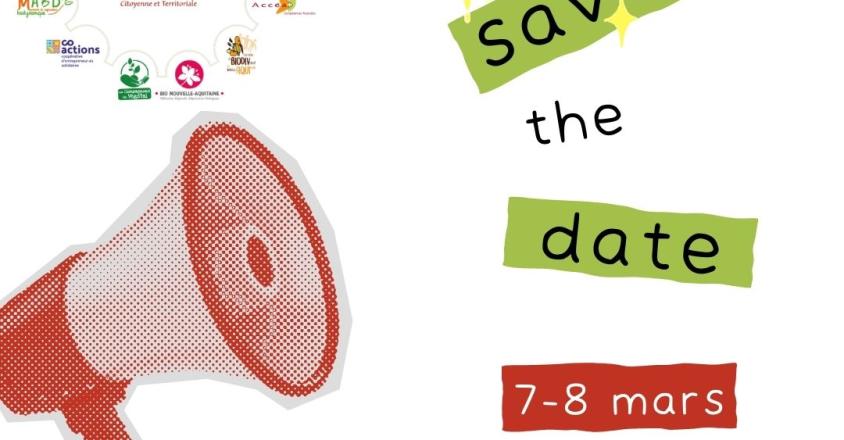 Publication Instagram réservez la date retro violet